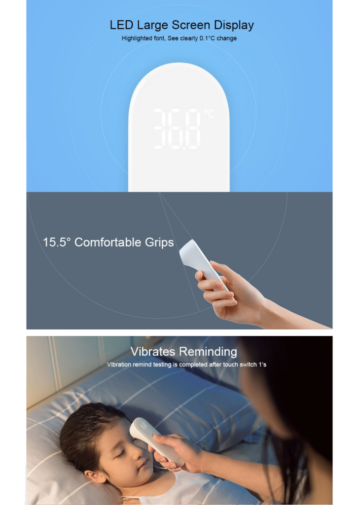 Xiaomi MiJia iHealth Thermometer Digital Contactless Infrared Sensor